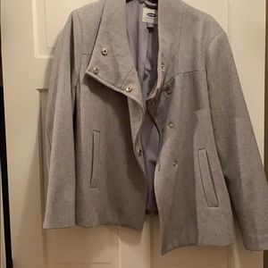 Gray Old Navy funnel neck peacoat